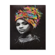 Abstract Figure Canvas Painting African Women Portrait Posters And Prints Wall Art for Living Room H