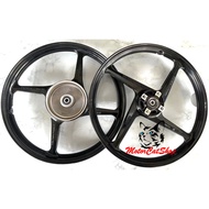 SuperFly PROJECT-X 4 Sport Rim 4 Batang Yamaha LC135 4S V1-V7 (Black) Size Front 1.40x17, Rear 1.60x