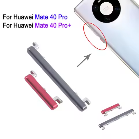 1 Set Power Button and Volume Control Button Replacement For Huawei Mate 40 Pro, For Huawei Mate 40 