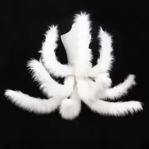 Fox Tail Party Dress Up Comic Show Cosplay Plush Nine Tailed Fox Tail Beast Tail Props