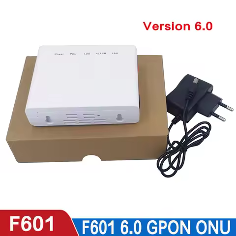 100% Original New F601 1GE port Version 6.0 GPON Terminal ONT Optical Terminal 1GE Port Novo