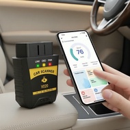 Wireless OBD2 Diagnostic Reader, App-Compatible Car Health Check Scanner  Pembaca Diagnostik OBD2 Ta