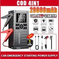 4 in 1 20000mAh Car Jumper PowerBank Multi function Car Pump Starter Car Tyre Jumper Kereta