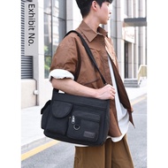 sling bag man bag lelaki Wear-Resistant Construction Site Large Shoulder Canvas Bag