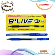 B'LIVE GEL STANDARD RETAIL BALLPOINT biru (1 PCS)