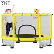 TKT Trampoline Home Fitness Adult Children Indoor Baby Trampoline Children with Protective Net Family Toy Trampoline