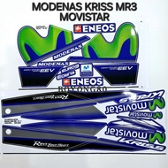 MODENAS KRISS MR3 110 CUSTOM DESIGN MOVISTAR BODY STICKER ( READY STOCK )