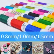 0.8/1.0/1.5mm Tassels Beading String For Jewelry Making DIY Braided Thread Macrame Cord Bracelet Nylon Chinese Knot Hot Sale High Quality Popular