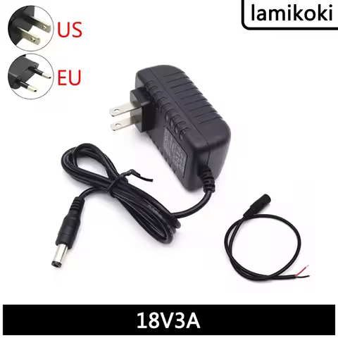 Power Adapter 18V 3A Power Transformer Fence 18V Access Control Video Intercom Switching Power Suppl