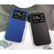 Galaxy A6 (2018)/A7 (2017)/A7 (2018)/ A8 (2018) Window View/Magnetic Closing/Flip Cover Case