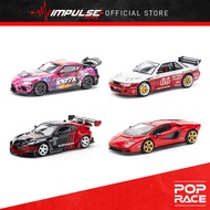 [PREORDER] PopRace 1/64 PANDEM GR86 - ADVAN / PANDEM SILVIA S13 / COUNTACH LPI-800 ROSSO / DARWIN PR