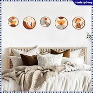 [tenlzsp0] 5 Pieces Boho Wall Decor Art Crafts Wall Hanging Decoration Ornaments for Home Hallway