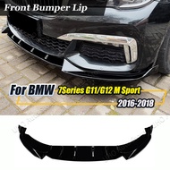 Car Front Bumper Lip Diffuser For BMW 7 Series G11 G12 LCI M Sport 2016 2017 2018 Front Lower Splitt
