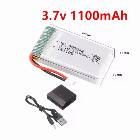 903048 3.7V 1100mAh lipo Battery or Charger Set For Syma X5 X5C X5C-1 X5S X5SW X5SC V931 H5C CX-30 C