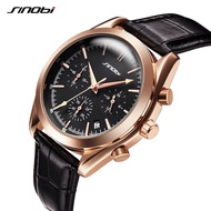 SINOBI Men's Golden Business Wrist Watches 007 Series Chronograph Military NATO Nylon Watchband Top Luxury Brand Relojes Hombre SYUE