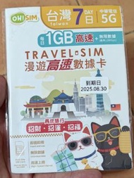 5G 7日台灣sim卡