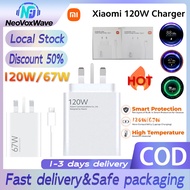 Xiaomi 120W 67W HyperCharge Turbo Fast Charger Type-A 6A Type-C Cable Power Adapter For Redmi Note 1