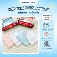 Box of 6 Premium Bamboo Fiber Milk Towels 3 layers, 4 layers Organic Marigo Absorbent, Safe and Soft