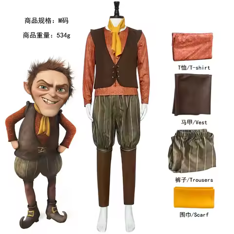 Shrek 4 Dwarf Monster Cosplay Costume Halloween Role-Playing King Dwarf Monster Cosplay Outfit