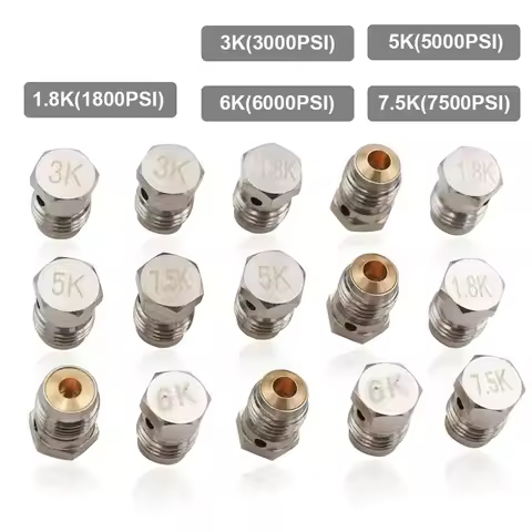 3PCS Burst Disks 1.8K , 3K , 5K , 6K, 7.5K For Tank Regulator Valve PCP HPA/CO2 Wire Soldering Mat C