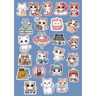 Cute Cat Sticker/cute cat/kucing comel/sticker