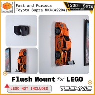 Flush Wall Mount For Lego Technic Fast and Furious Toyota Supra MK4(42204)