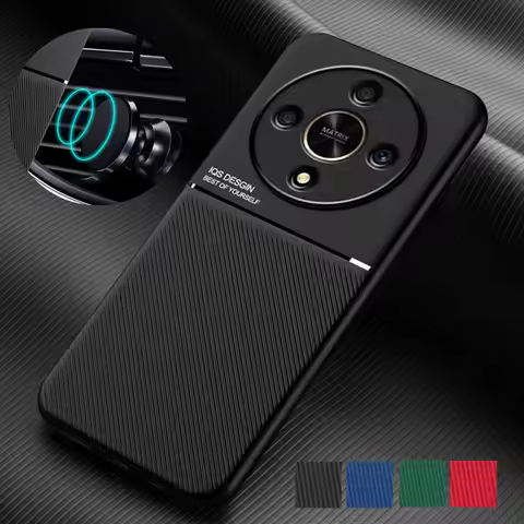 Rugged Non-Slip Case for Honor Magic 6 Lite Magic6 Pro 5 Lite X9b X8b X9a 90 70 Cover Car Magnetic H