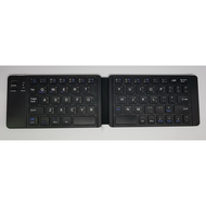 คีย์บอร์ด คีย์บอร์ดไร้สาย (พับได้) KEYBOARD (สีดำ แป้นดำ) folding bluetooth keyboard usb 3.0 /แบตเตอรี่ 1200mAH / คีย์บอร์ดบลูทูธ แป้นพิมพ์ภาษาไทย แบบชาร์จ