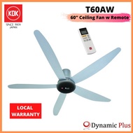 KDK T60AW Ceiling Fan with DC Motor 150cm and Remote