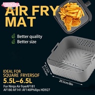 ELO11 Air Fryer Baking Tray, Square Silicone Reusable Air Fryer Basket,  Heightened 5.5-6.2L Square 