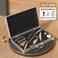 Ma fitness筋膜刀套装颈膜刀全套肌肉深层放松健身刮痧板不锈钢康复按摩刀 316-8mm六件套+按摩膏+铝箱装