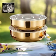 manysincerity Stainless Steel Mixing Bowl With Lid Heavy Duty Rustproof For Baking, Pasta & Saladmer