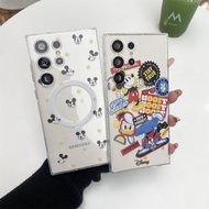 For Samsung S25 Ultra S24 S23 FE S22 S21 Cartoon Mickey Phone Case For Samsung A55 A56 A16 A17 A15 A