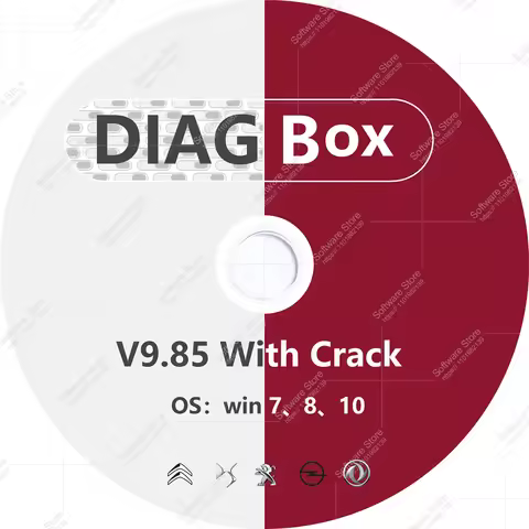 Diagbox V9.85 Software For Peo-geot For Cit-roen Win version Original install work with Lexia3 PP200