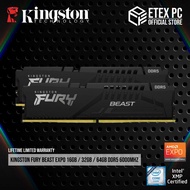 Kingston Fury Beast EXPO 16GB / 32GB / 64GB DDR5 6000MHZ Memory Ram ( Kit Of 2 , AMD EXPO )