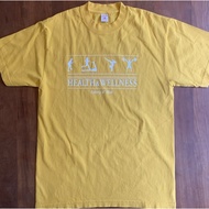 100% Cotton SPORTY & RICH Yellow Health and Health T-Shirt