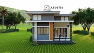 แบบบ้านโมเดิร์นชั้นเดียว AP1-1701