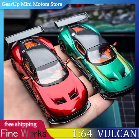 Fine Works 1:64 Aston Martin Vulcan 2025 APAxpo Limited Edition with Openable Parts Alloy Diecast Mo