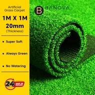 BANOVA Artificial Grass Carpet Rumput Karpet 1M X 1M X (20MM)