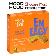 MOOD FOOD BAR ENERGY Peanut Butter Energy Bar Granola Bar Breakfast Bar (4 granola snack bars)