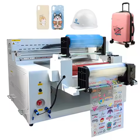 Hybrid Uv Printer Flatbed And Roll Uv 6050 Printer Flatbed Uv Dtf Printer A3 Xp600 Head