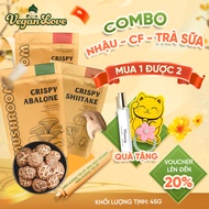 Combo of 3 Types of Vegan Love Crispy Dried Mushrooms 150g Abalone Mushrooms, Shiitake Mushrooms, St
