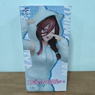 Fukuya Japan The Quintessential Quintuplets FascinityFigure Miku Nakano Cat Ear Hoodie Figure B2280