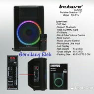 (Terbaik) Speaker Portable Wireless Betavo Rx 515 ( 15 Inch )