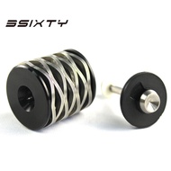 3SIXTY Titanium Bolt Silver Wave Spring Rear Shock Suspension Shox for Brompton Bicycles