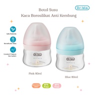 Dr.isla 80ml Anti-Bloating Borosilicate Glass Milk Bottle - Bottle GB61