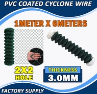 6METERS LENGTH Cyclone Wire Fence Wire Fence for Backyard Cyclone Wire Heavy Duty Fence Wire Commerc