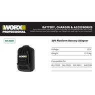 Worx Platform Battery Adaptor 20V