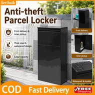 【Local Warehouse+COD】Front Drop Rear Pickup Delivery Locker, Outdoor Anti-theft Parcel Receiving Cab