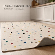 Non-Slip Kitchen Rug, Washable Fabric Kitchen Area Rug for Home Decor, for Bedroom